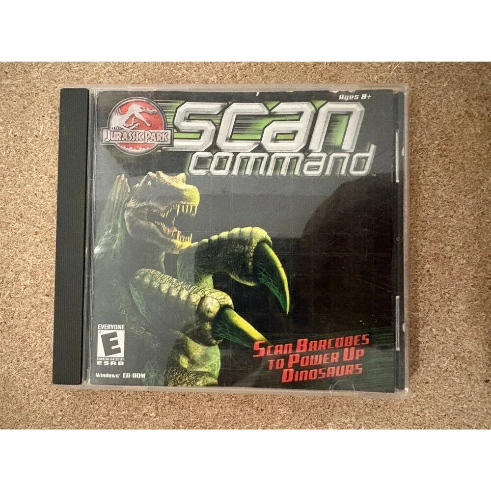 Jurassic Park Scan Command PC Game Windows LIKE NEW